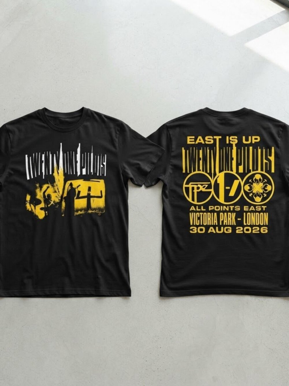 Twenty One Pilots All Points East Festival London 2026 Black T-Shirt S-4XL